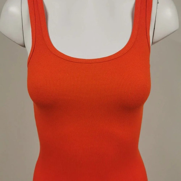 MOSSIMO  Womens Ribbed Tank Orange Size XS - Picture 2 of 4